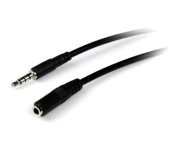 Startech 1m 3.5mm 4 Position TRRS Headset Extension Cable - M/F - audio Extension Cable for iPhone (MUHSMF1M) - Forlengerledning for hodesett - 4-p...