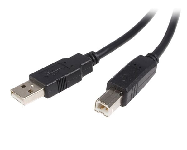 StarTech 0.5m USB 2.0 A to B Cable M/M - USB-kabel - USB (hann) til USB-type B (hann) - USB 2.0 - 50 cm - svart