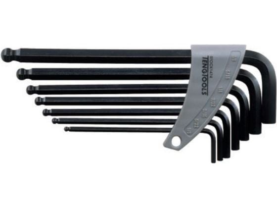 Teng Tools kuusiokoloavaimet tyyppi L 1/8 - 3/8" kuulapää 7kpl (109550202)