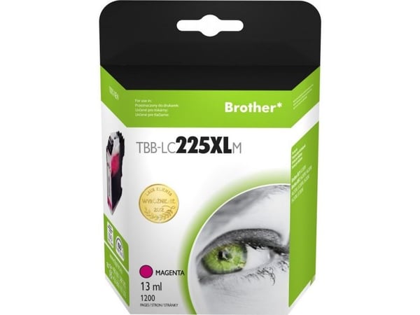TB - 13 ml - magenta - kompatibel - blekkpatron (alternativ for: Brother LC-225XLM)