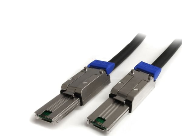 StarTech 3m External Mini SAS Cable - Serial Attached SCSI SFF-8088 to SFF-8088 - 2x SFF-8088 (M) - TAA Compliant - 3 meter, Black (ISAS88883) - SA...