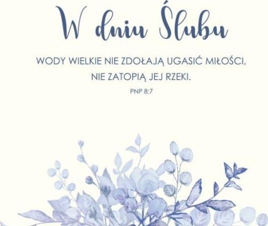 Sharon Wedding Folding Card - Stora vatten skall inte släckas