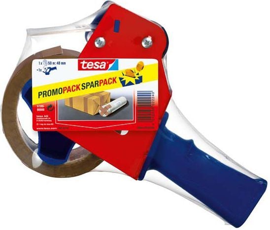 Tesa-annostelija tesa® STANDARD pakkausteipille + 50m teippiä ILMAISEKSI (57395-00000-00-00)