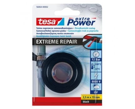 Tesa EXTREME selvvulkaniserende silikonbånd 2,5 m 19 mm svart H5606402