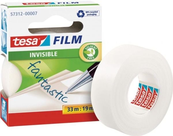 Tesa tesafilm® usynlig kontortape 33m x 19mm (57312-00007-02)
