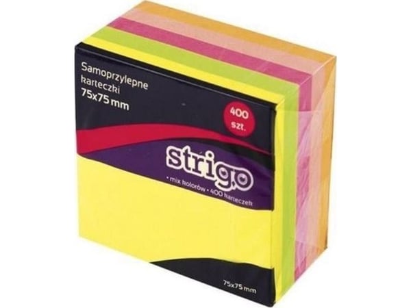 Strigo Tarralaput 76x76mm 400 arkkia neonvärinen