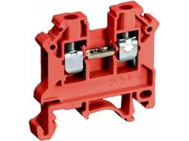 2-johtiminen 2.5mm2 punainen kiskoliitin UUSI ZSG1-2.5Nc 11221311