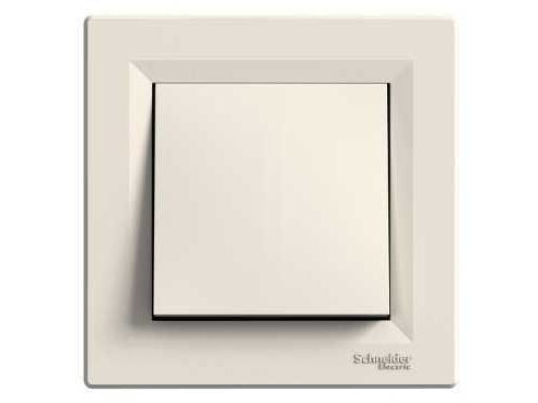 Schneider Electric Asfora yhden ruuviliittimen kytkin Creme grey EPH0100323