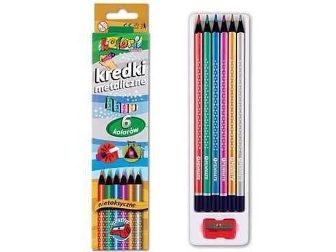 Penmate Premium Kolori Metallic Crayons 6 väriä