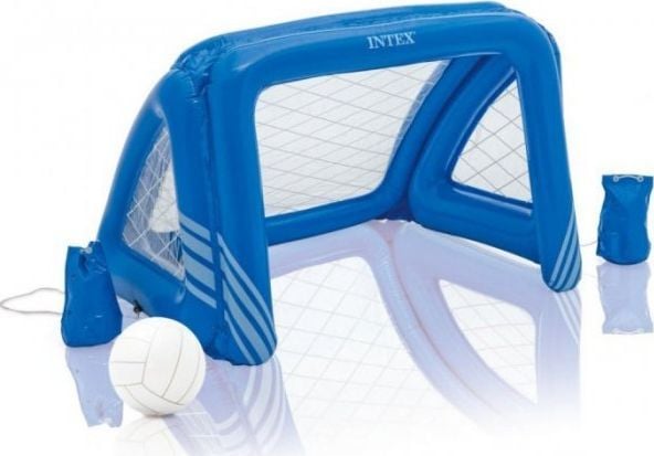 Intex oppblåsbar målport for vannsport med ball i pakke