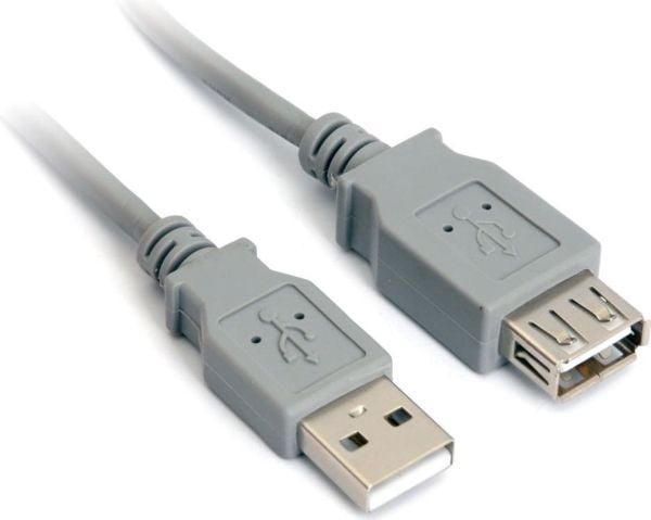 PremiumCord KUPAA05, 0,5 m, USB A, USB A, USB 2.0, 480 Mbit/s, Grå