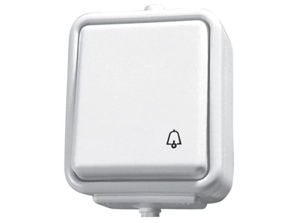 Schneider Electric Bell tryckknapp vit - WNT101C01