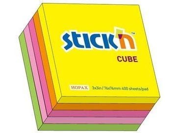 StickN Notes selvklebende neon mix 5 farger (155270)