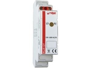 Relpol 1-faset modullampe 230V AC LED rød RLK-1R (863026)