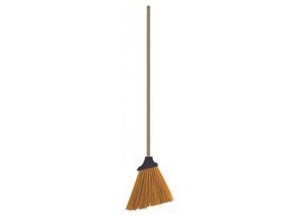 Mega kotitalousharja puukahvalla 120cm vihreä - 32060