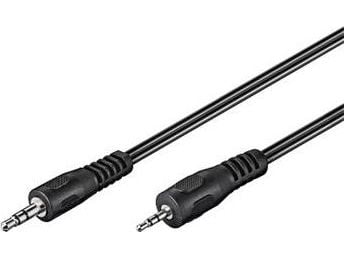PremiumCord - Lydkabel - mini-phone stereo 3.5 mm hann til stereomikrojakk hann - 2 m - skjermet - svart - formstøpt