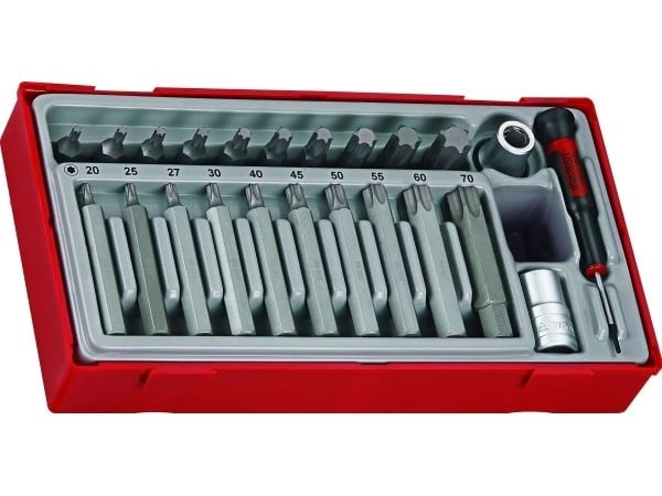 Teng Tools 23-osainen TX-teräpistorasia, ts. varsi □ 1/2″. Teng Tools TTTX23 - 68860105. Teng Tools TTTX23 - 68860105