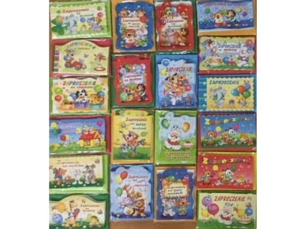 Barneinvitasjoner (10-pk) blandede design