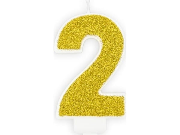 PartyDeco SCU3-2-019B, Ljus, Guld, Vit, 1 styck