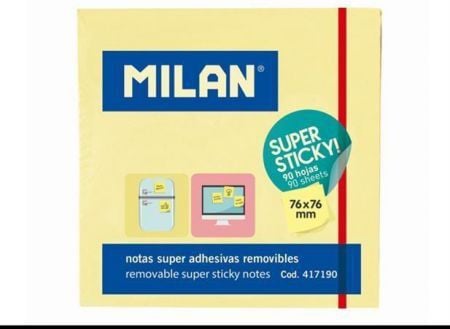 Milan selvklebende notatlapper Super Sticky (230109)