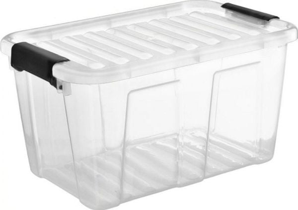 Plast Team Home Box förvaringslåda 31 l med svart handtag 2232