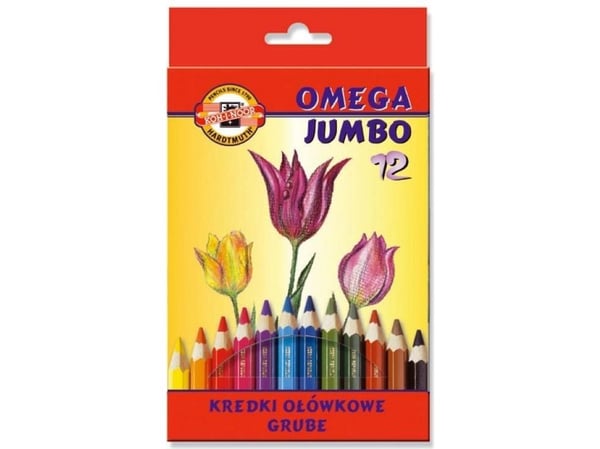 Koh I Noor Omega Jumbo fargeblyanter 12 farger