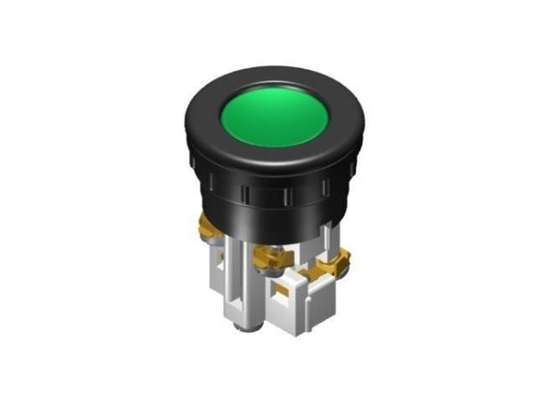 Promet styrknapp 38mm grön med självretur - W0-N1-1KP Z