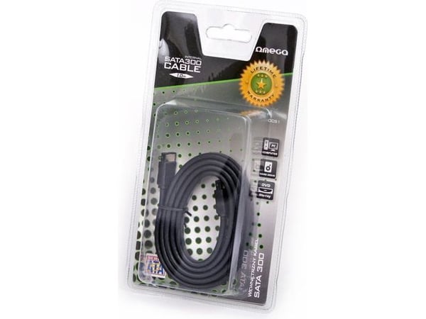 Omega SATA - SATA, 1m, musta (41003)