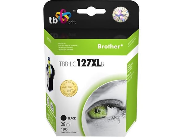 TB - 28 ml - svart - kompatibel - blekkpatron (alternativ for: Brother LC127XLBK) - for Brother DCP-J4110DW