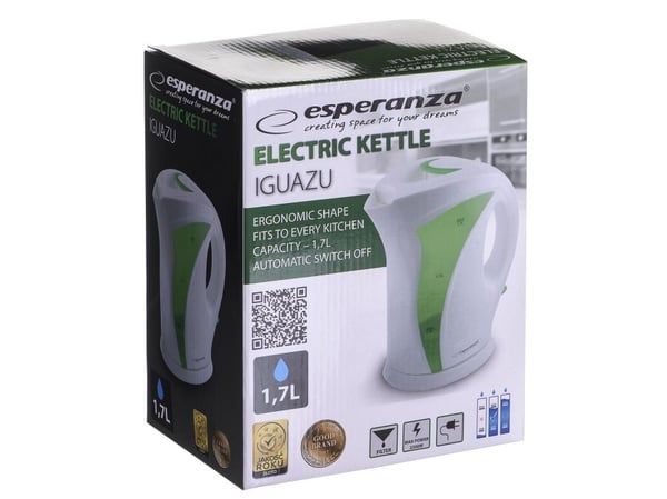 Esperanza IGUAZU - Vattenkokare - 1.8 liter - 2.2 kW - grön