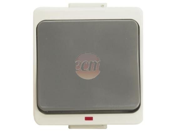 Timex JANTAR-bis -kytkin valaistuksella n/t IP44 harmaa (WNT-1J-b/S)