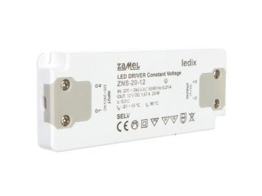 Zamel LED power supply slim 12V DC 20W ZNS-20-12 (LDX10000138) Zamel LED power supply slim 12V DC 20W ZNS-20-12 (LDX10000138)