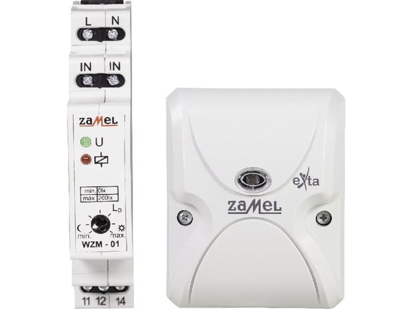 Zamel skymningsrelä med givare SOS-01 16A 230V 0-200lx AC WZM-01/SOS (EXT10000143)