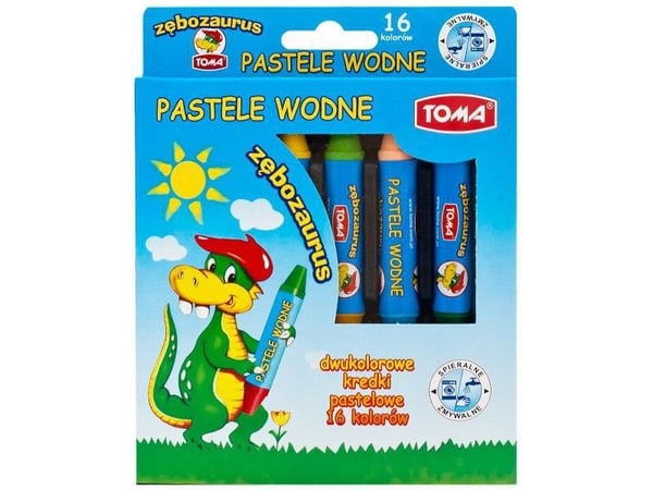 Toma vesipastellit 16 väriä kaksipuolinen (TO-587 82)