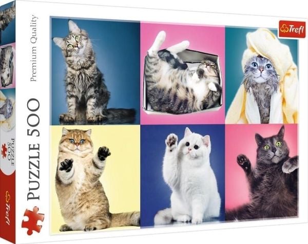 TREFL Puzzle 500 kattungar