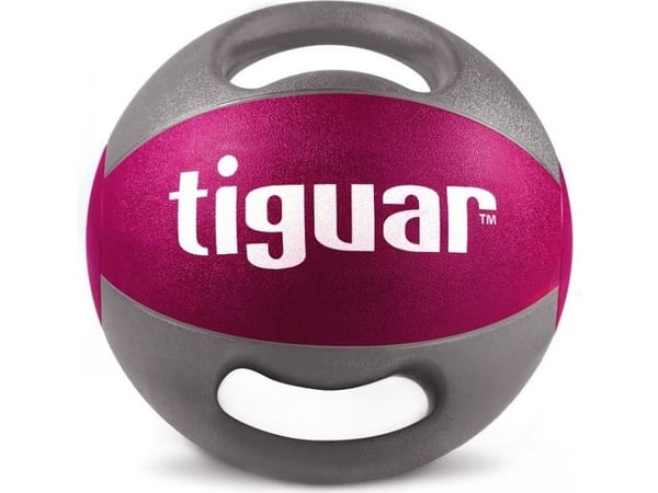 Tiguar medisinball med håndtak lilla 5 kg (TI-PLU005)