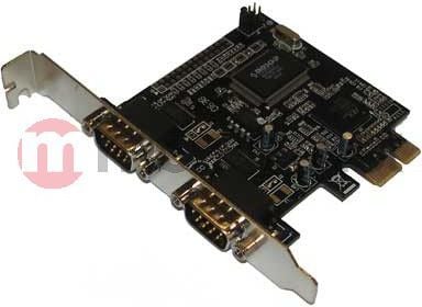 UNITEK Y-7503, PCI, Sarja, Naaras, Matala profiili, DB9, Punainen