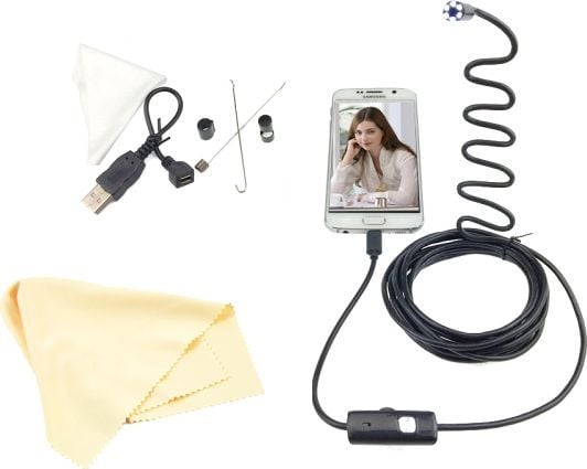 Xrec endoskopkamera inspeksjons-USB 3,5 m – stivt kabel
