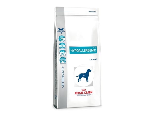 Royal Canin Hypoallergenic, Voksen, Enorm (> 45kg), Maxi (26 - 44 kg), Medium (11 - 25 kg), Mini (5 - 10kg), X-small (< 4kg), Lever, Ris, Grønnsake...