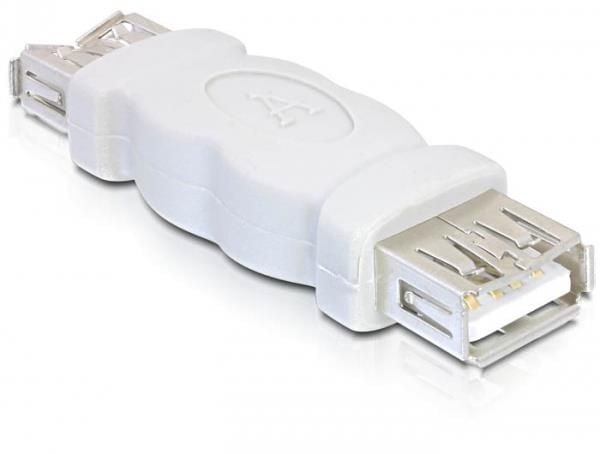 Delock - Typbytare för USB - USB (hona) till USB (hona) - grå