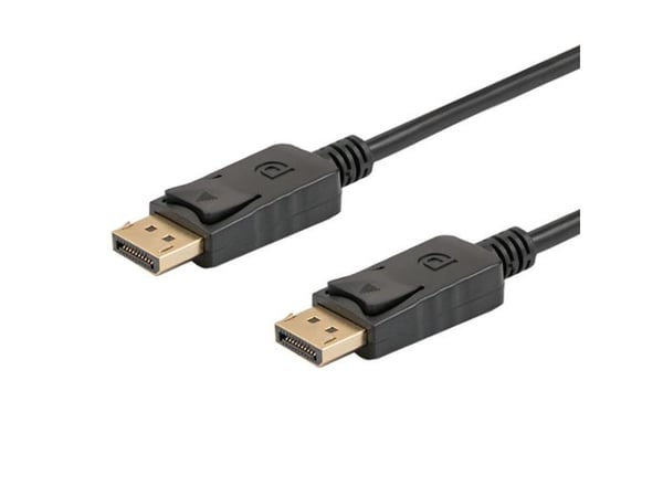 SAVIO CL-137 - DisplayPort-kabel - DisplayPort (hann) til DisplayPort (hann) - DisplayPort 1.2 - 3 m - 4K-støtte - svart