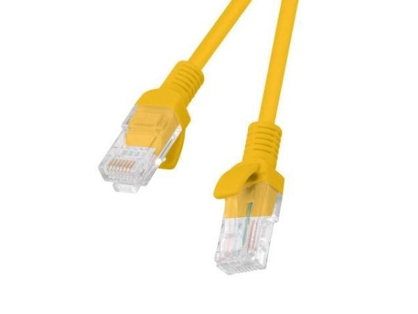 Lanberg - Koblingskabel - RJ-45 (hann) til RJ-45 (hann) - 2 m - 4.8 mm - UTP - CAT 5e - formstøpt, uten hindringer, flertrådet - oransje, RAL 1028