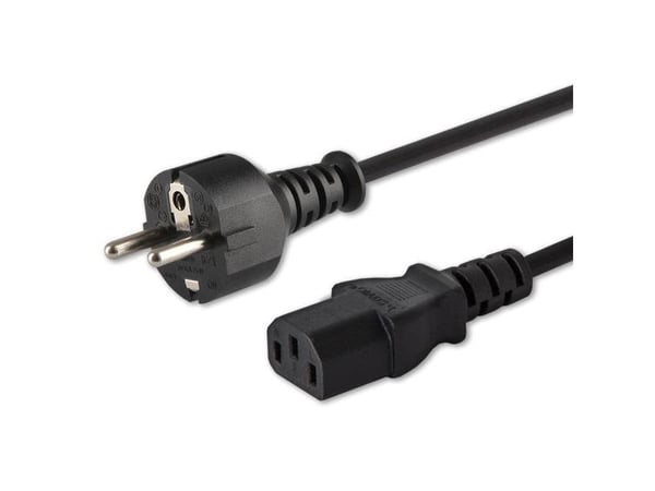 SAVIO CL-138 - Strømkabel - 2-polet (han) til IEC 60320 C13 - 250 V - 3 A - 1.8 m - lajiteltu