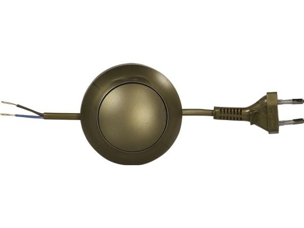 Zamel liitäntäkaapeli 300cm jalkakytkimellä kultainen SP/WN-300/2x0.75/-ZLO (PRW10000212)