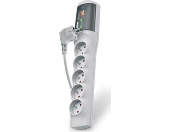 HSK DATA acar XP ultra, 5 AC-utganger, 230 V, 50 Hz, 10 A, Grå, Plast