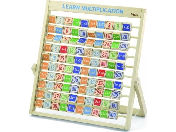 Viga Toys i tre multiplikasjonstabell fra Viga Viga Toys i tre multiplikasjonstabell fra Viga