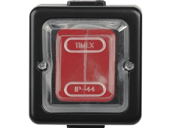Timex LOFT yhden kytkimen IP44 musta, punainen kumitettu avain (WNT-1J CZA-CZE)