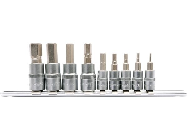 Yato kuusiokantaiset hylsyt 1/4" 3/8" H2-H12 9kpl (YT-04401)