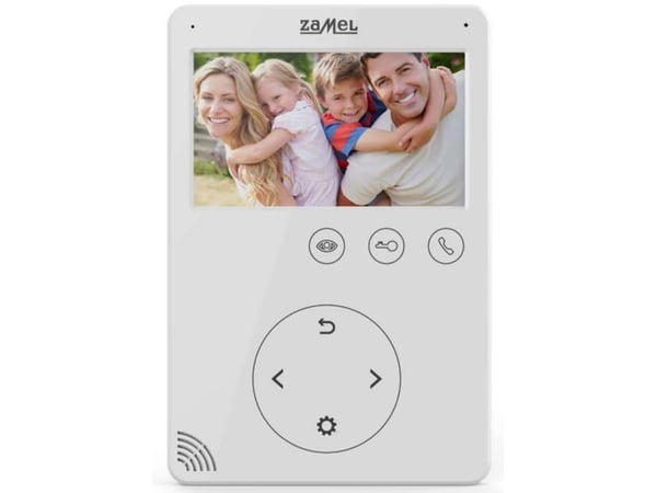Zamel wideomonitor VP-816W 4,3" berøringsknapper hvit (ENT10000406)