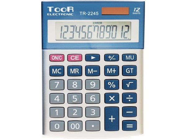 TR-2245 TOOR skrivbordsräknare 12-positioner